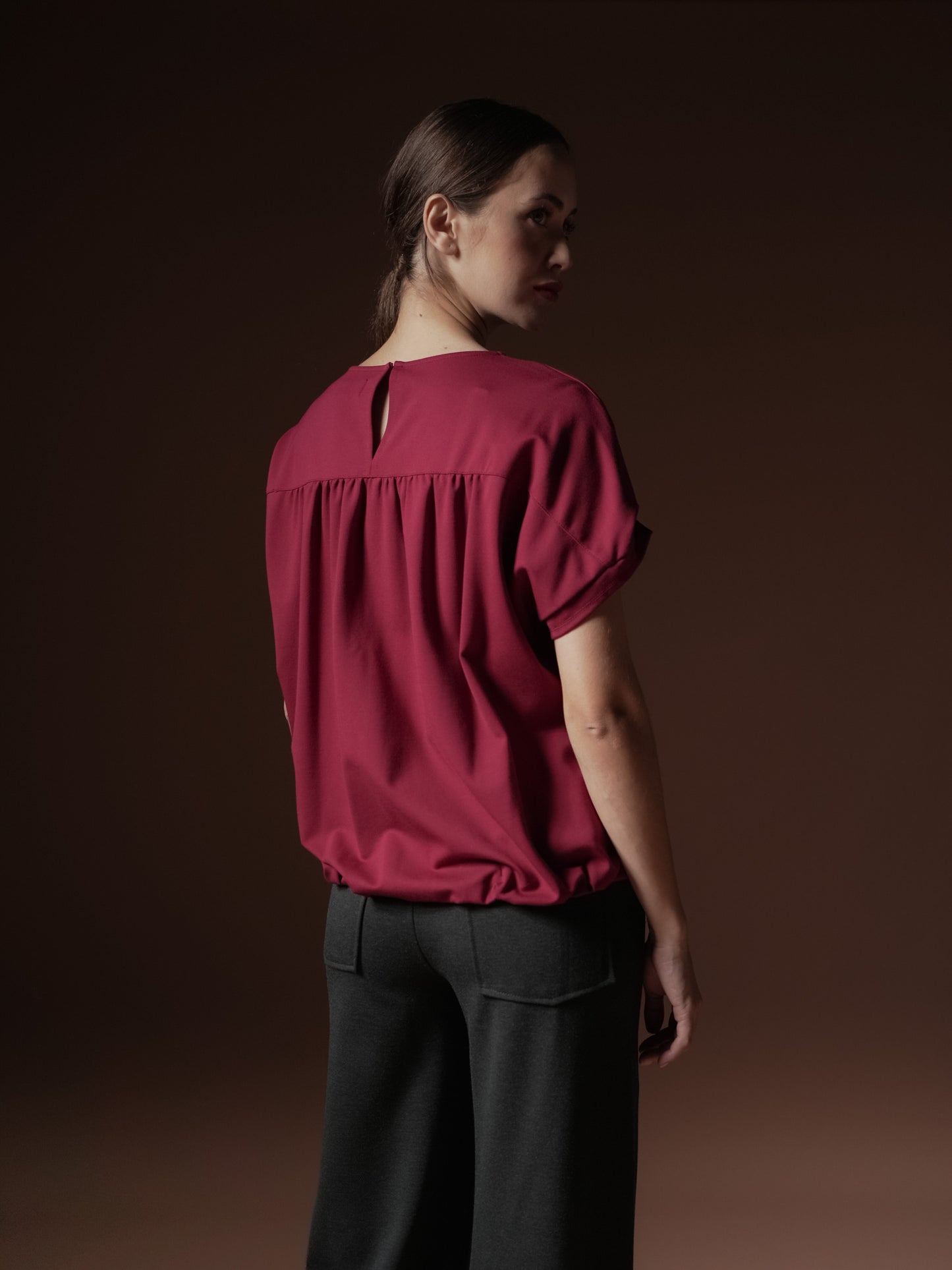 Debby Pleated Sleeve Blouse