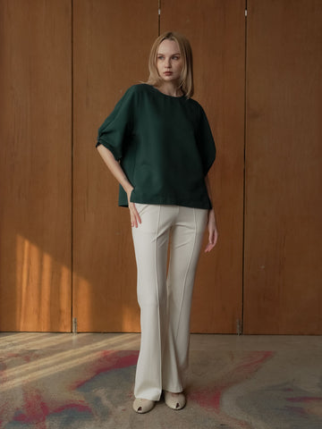 Susan Pleated Sleeve Top