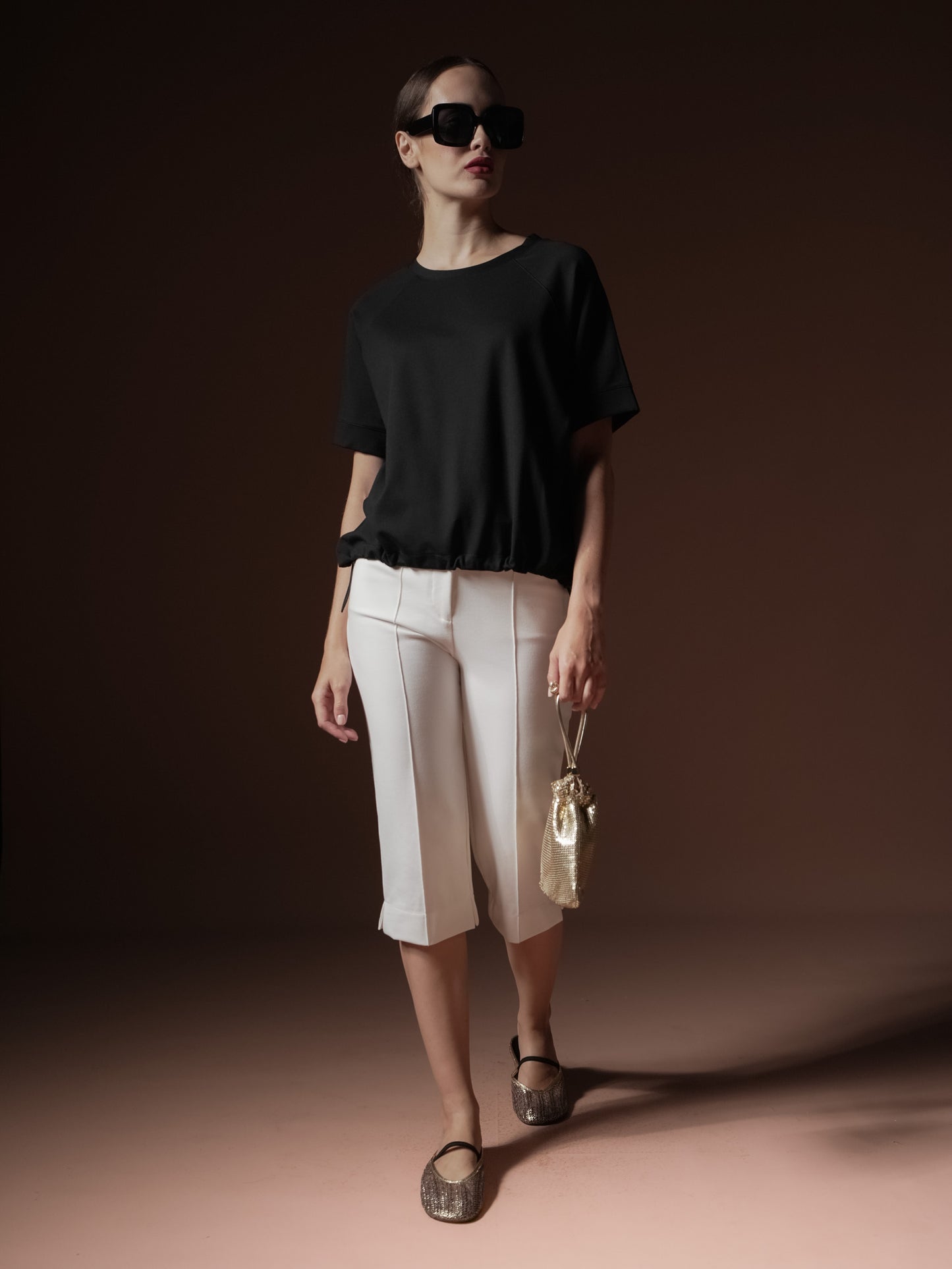Malou Raglan Toggle Hem Top