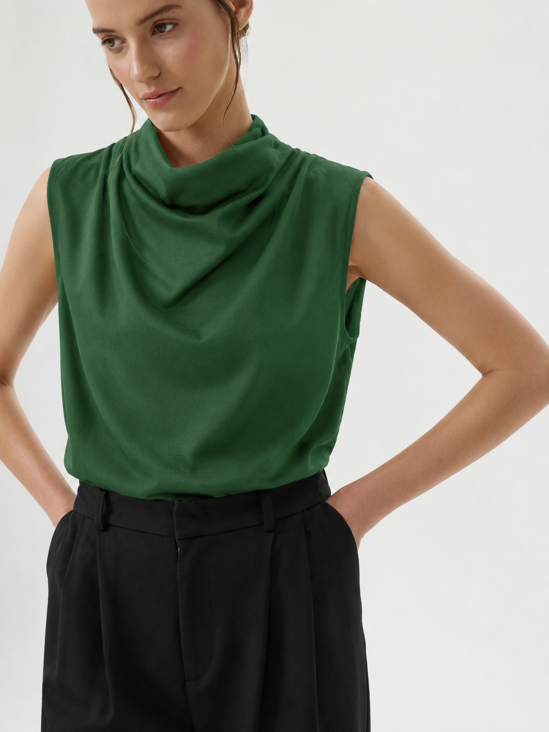 Liana Pleated Top