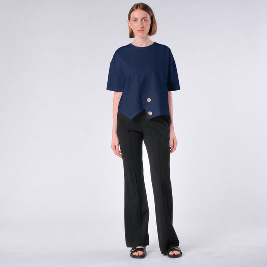 Hera Button Detail Top
