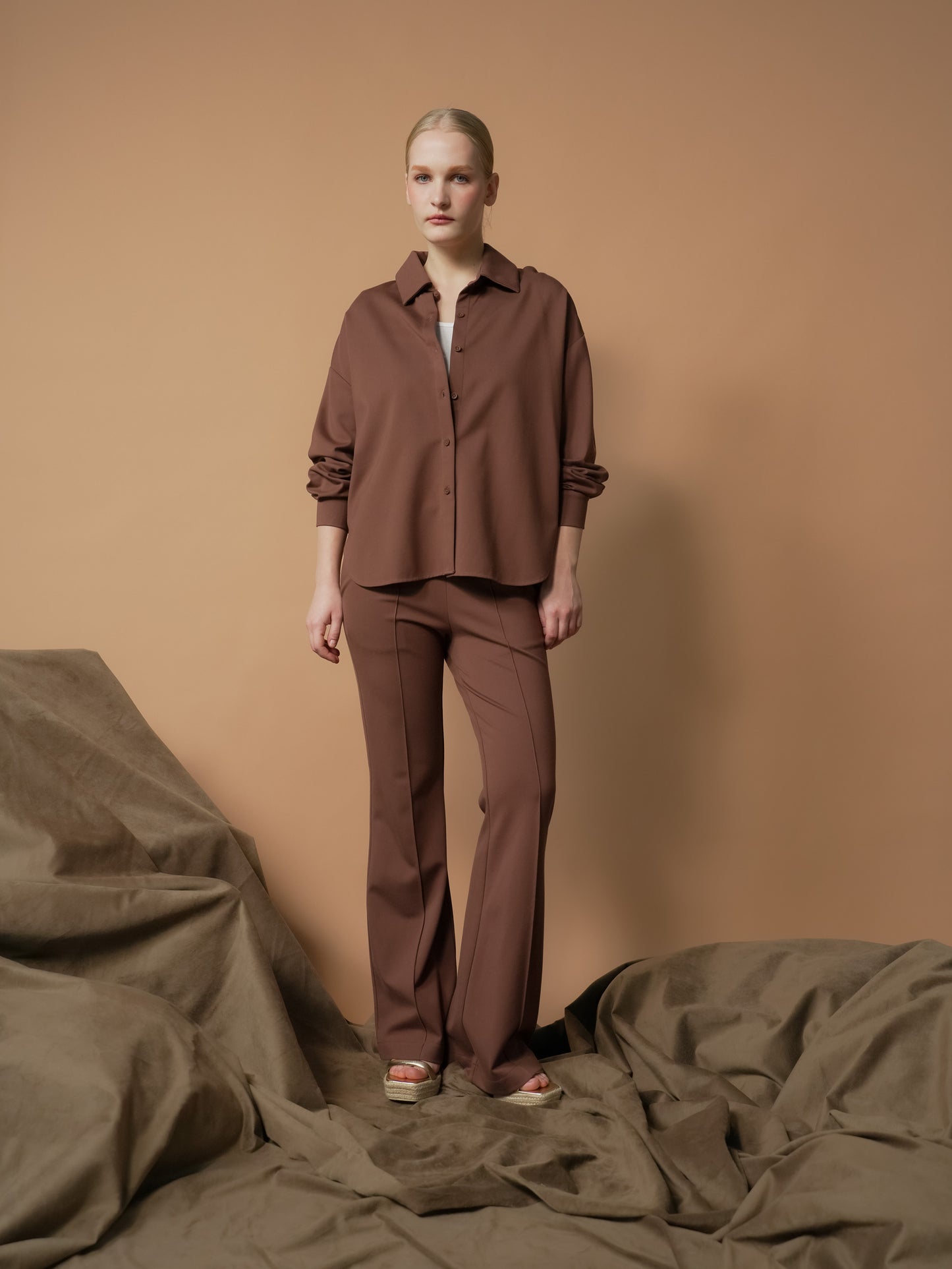 Blair Long Sleeve Collared Top