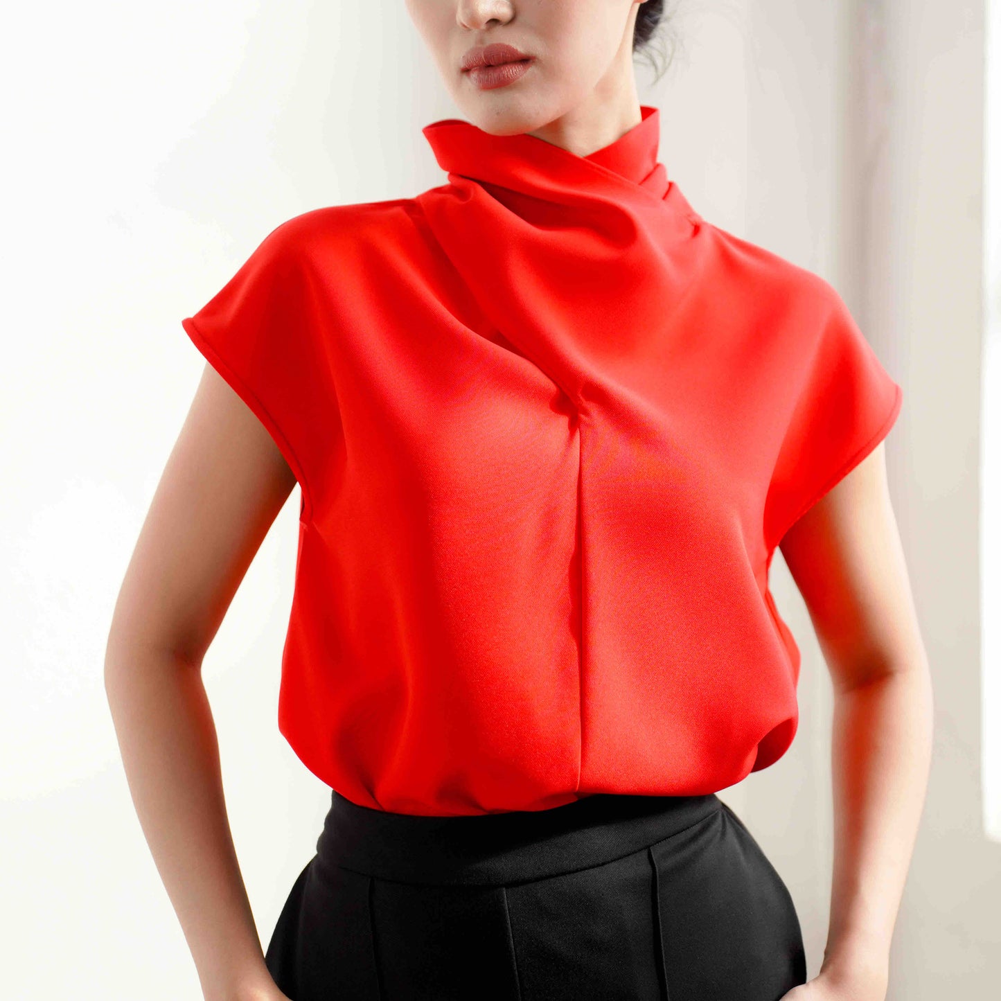 Joyce Pleated Top