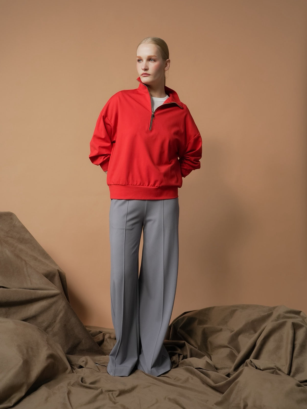 Abby Long Sleeve Zip Top