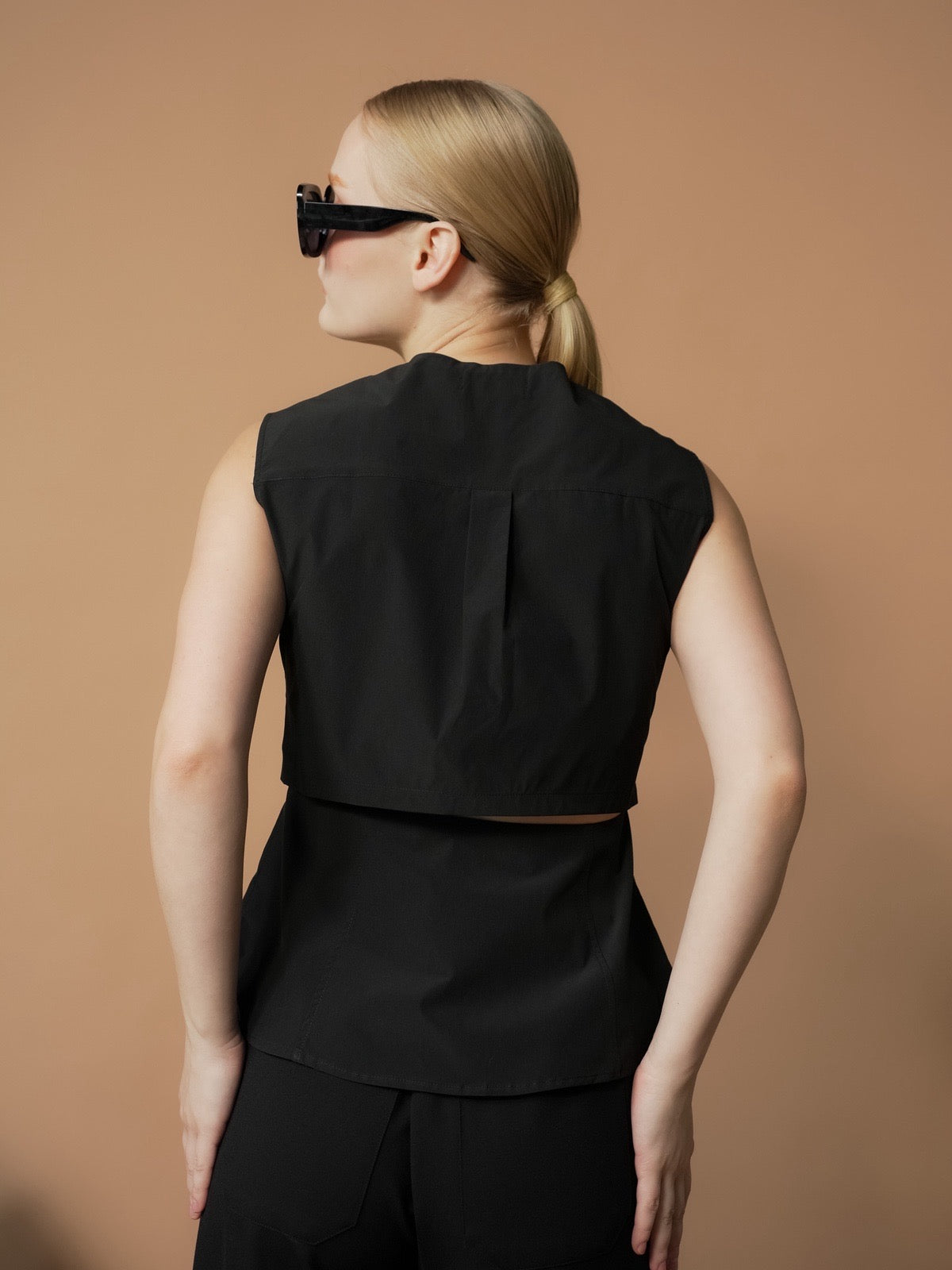 Ariana Open Back Sleeveless Top