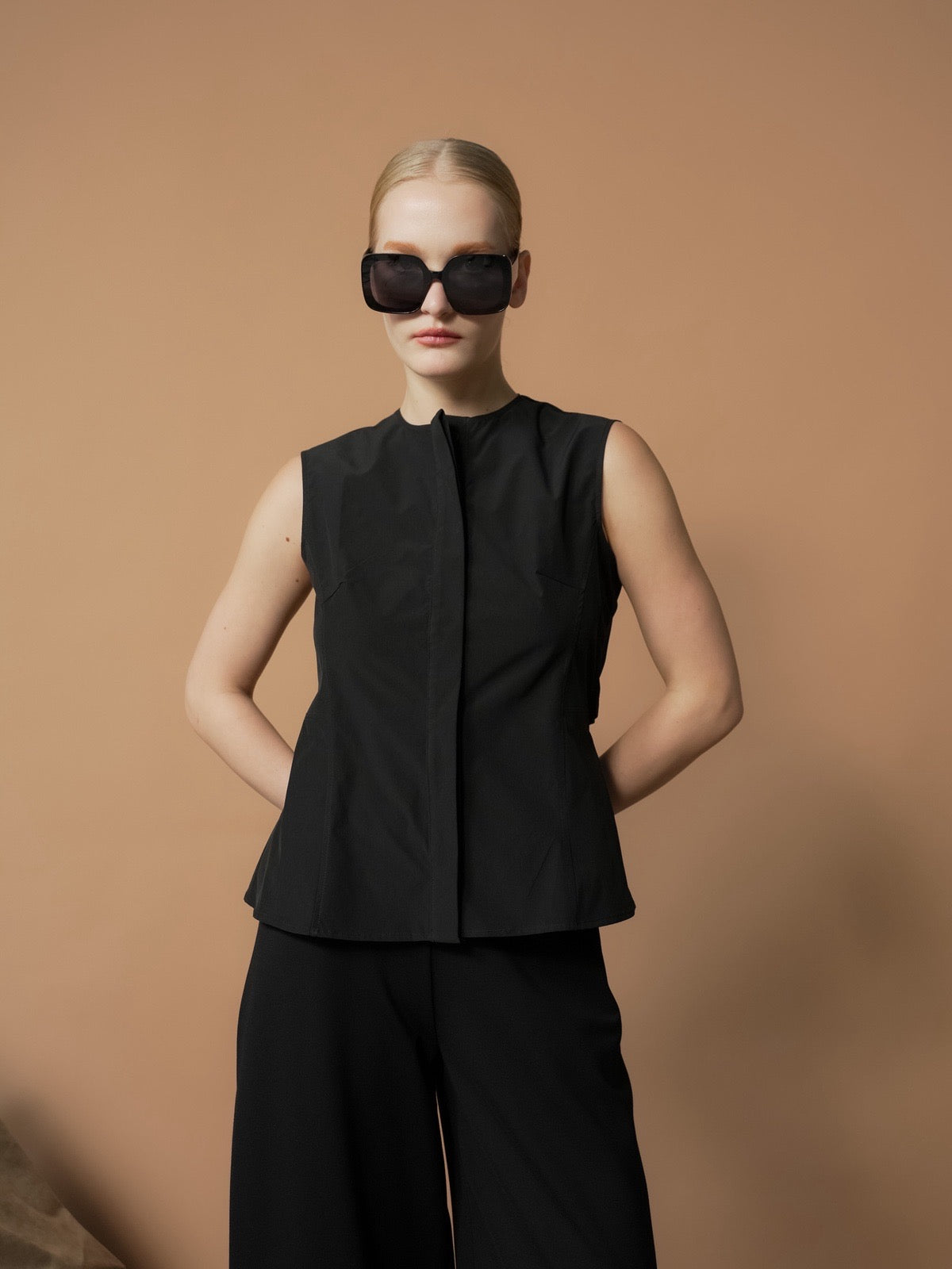 Ariana Open Back Sleeveless Top