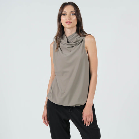 On The Go Courage Cowl Neck Top