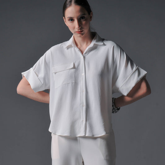 Benjie Loose Button Down Top