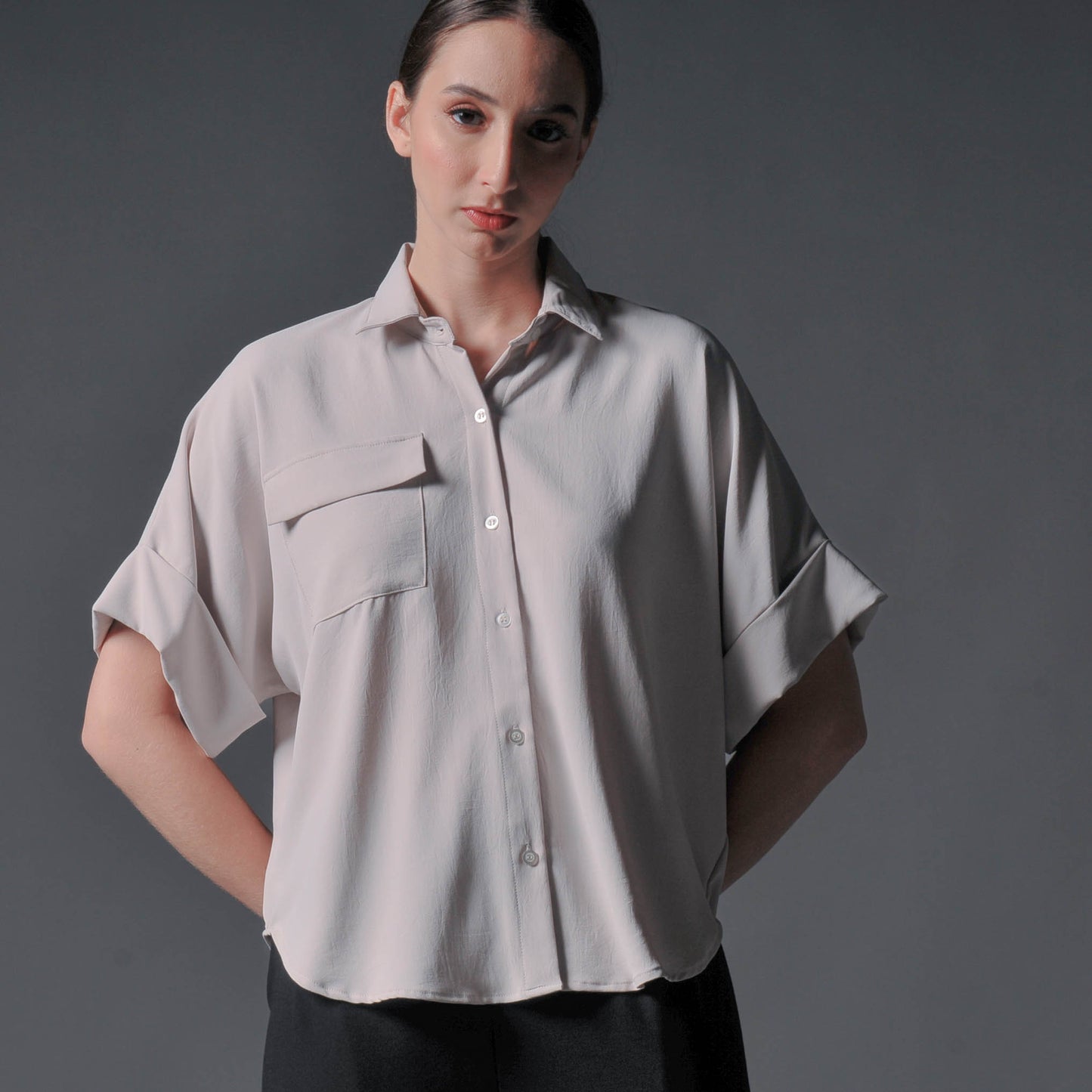 Benjie Loose Button Down Top