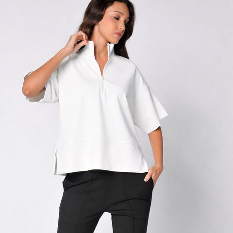 Marina Front Zip Top