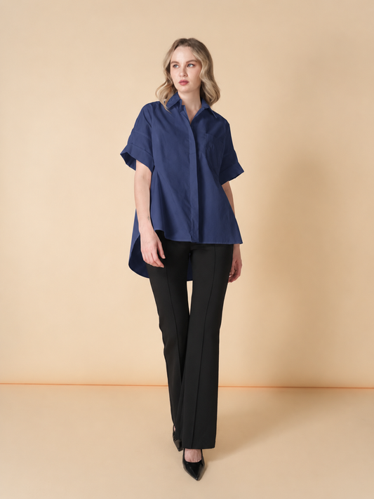 Mori Overlap Polo Top