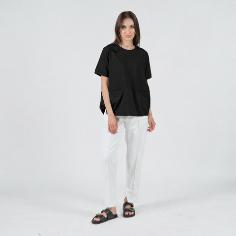 Shirley Contrast Fabric Top