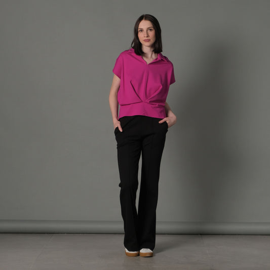 Aya Front Pleat Top