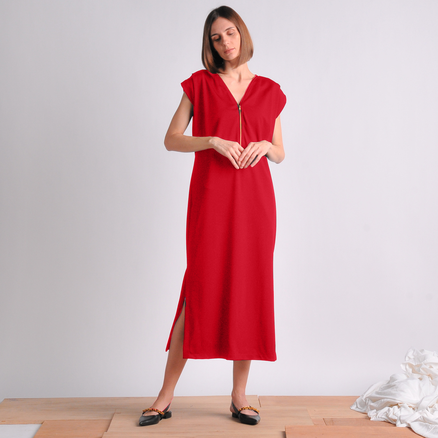 Abigail Front Zip Dress