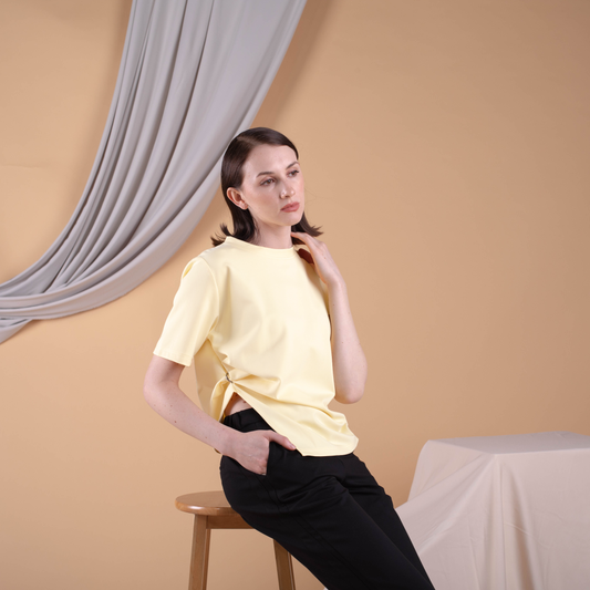 Alana Metal Detail Top