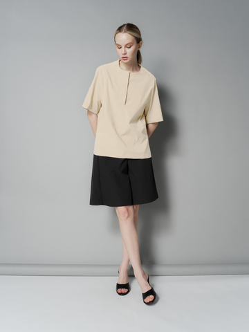 Anj Curved Hem Loose Top