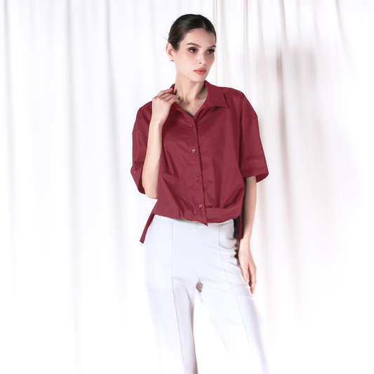 Ashly Front Twist Polo