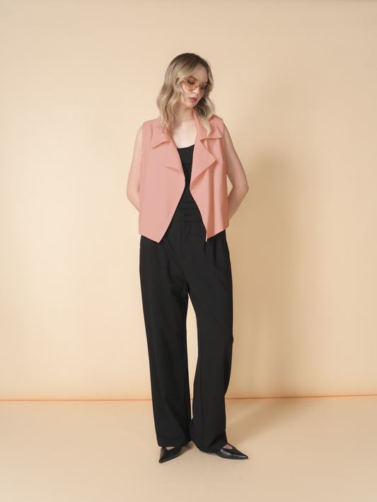 Asunta Crepe Flowy Vest Top