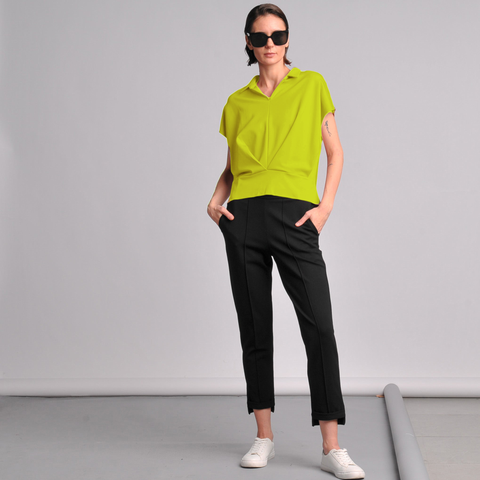 Aya Front Pleat Top