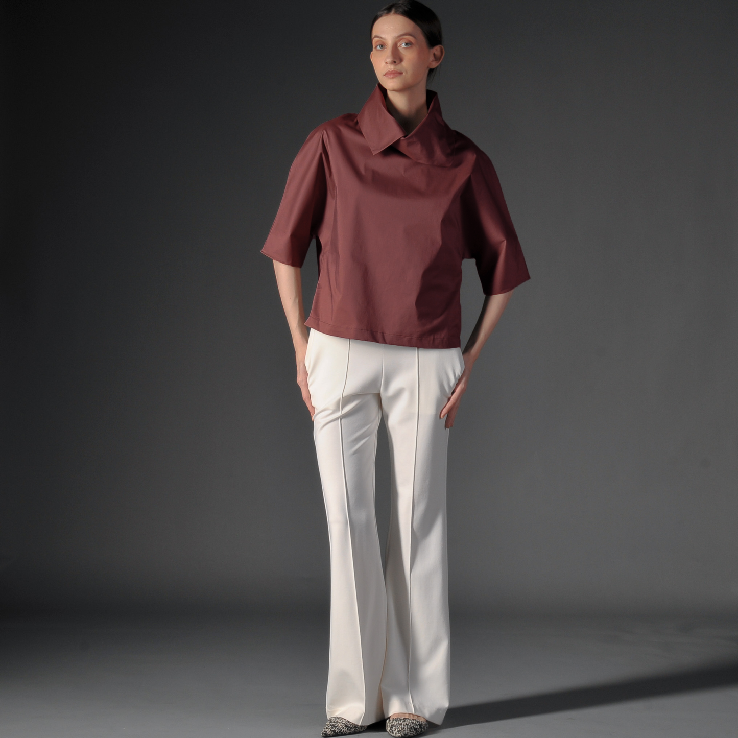 Beth High-Neck Top