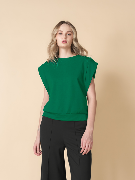 Candace Extended Sleeve Zipped Top