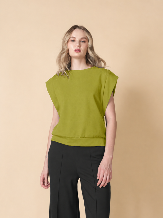 Candace Extended Sleeve Zipped Top