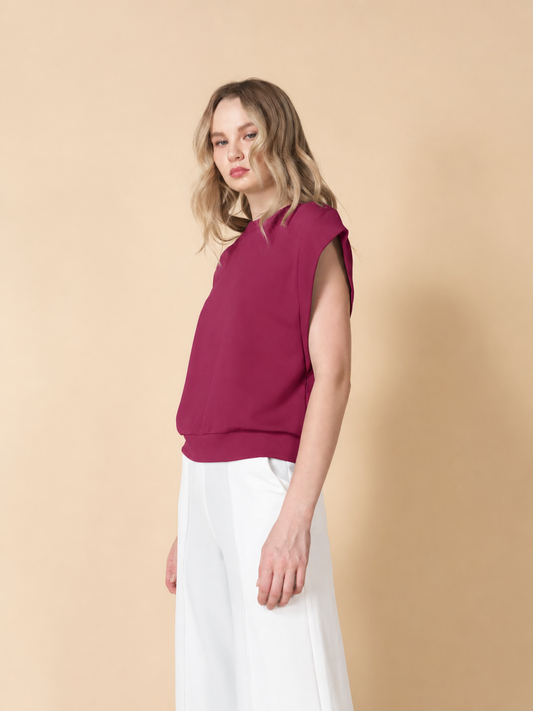Candace Extended Sleeve Zipped Top