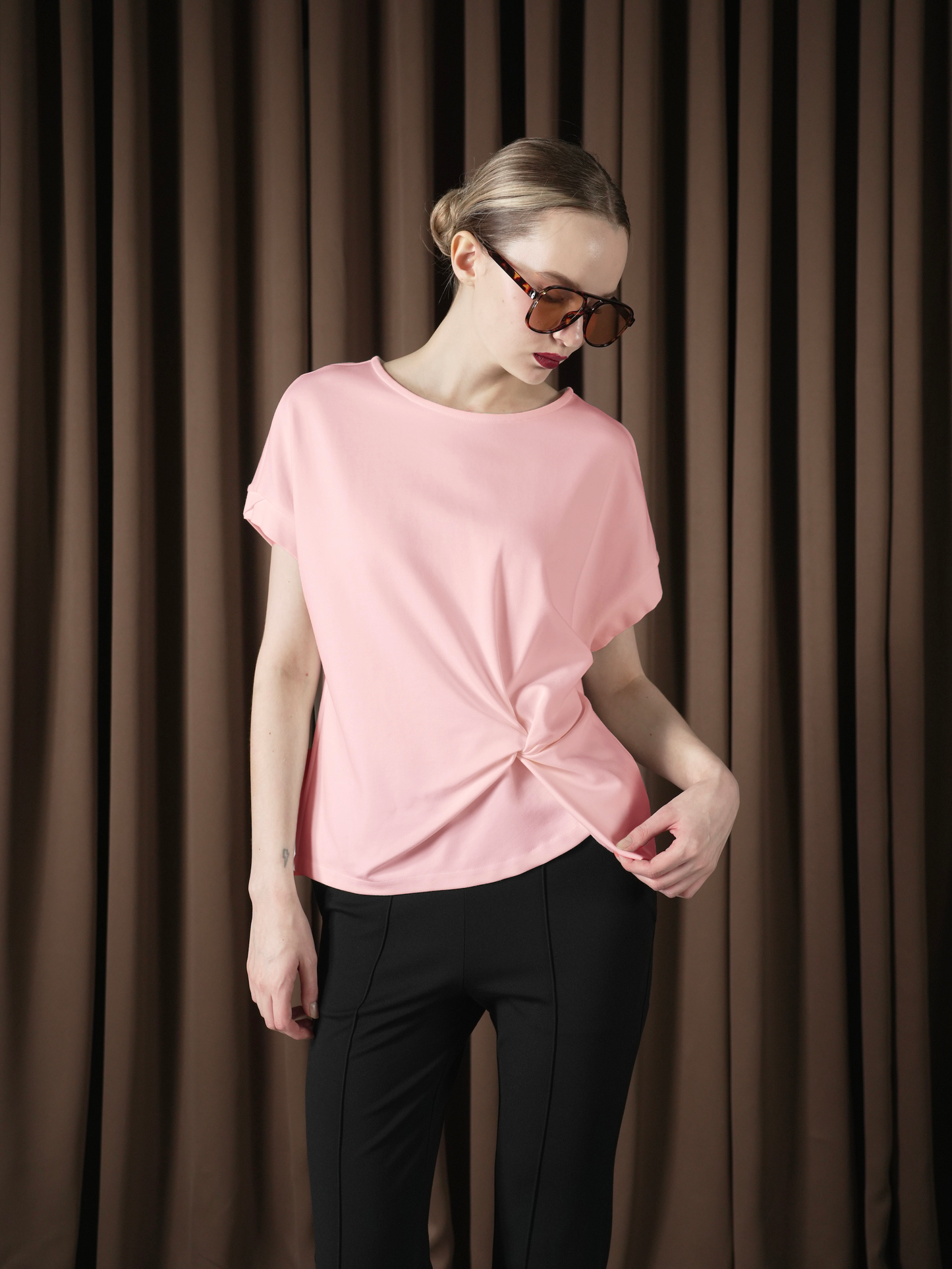 Canola Twist Detail Top