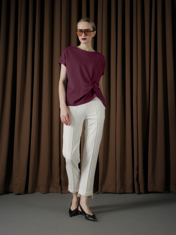 Canola Twist Detail Top