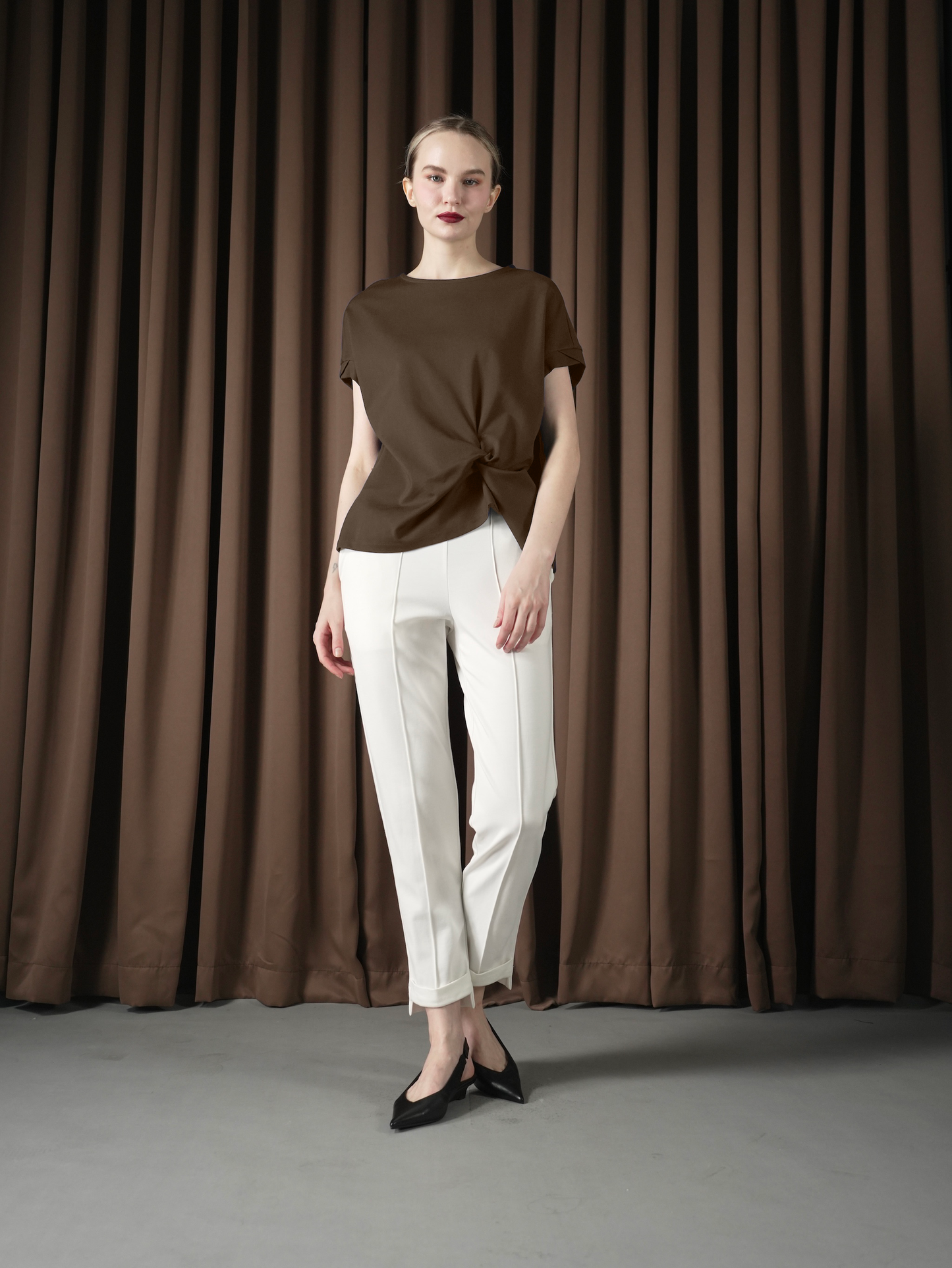 Canola Twist Detail Top