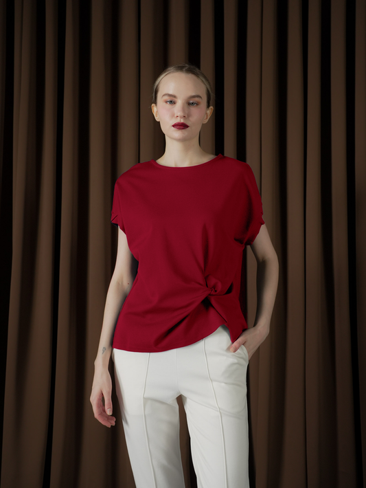 Canola Twist Detail Top