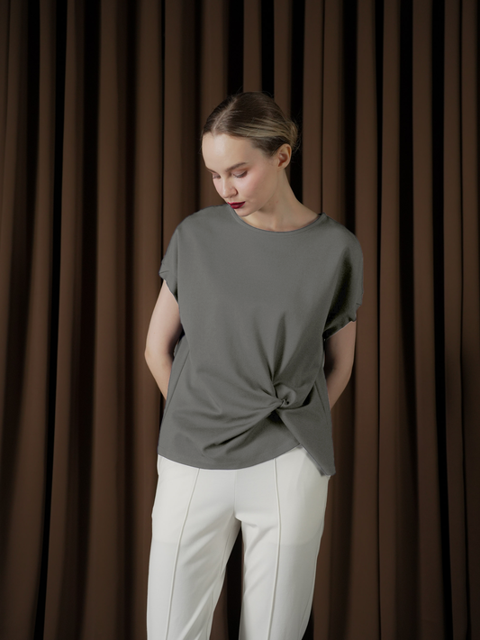 Canola Twist Detail Top