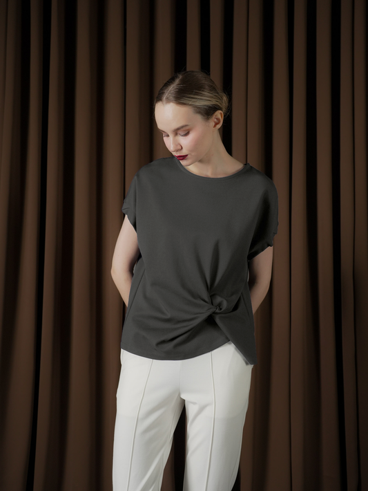 Canola Twist Detail Top