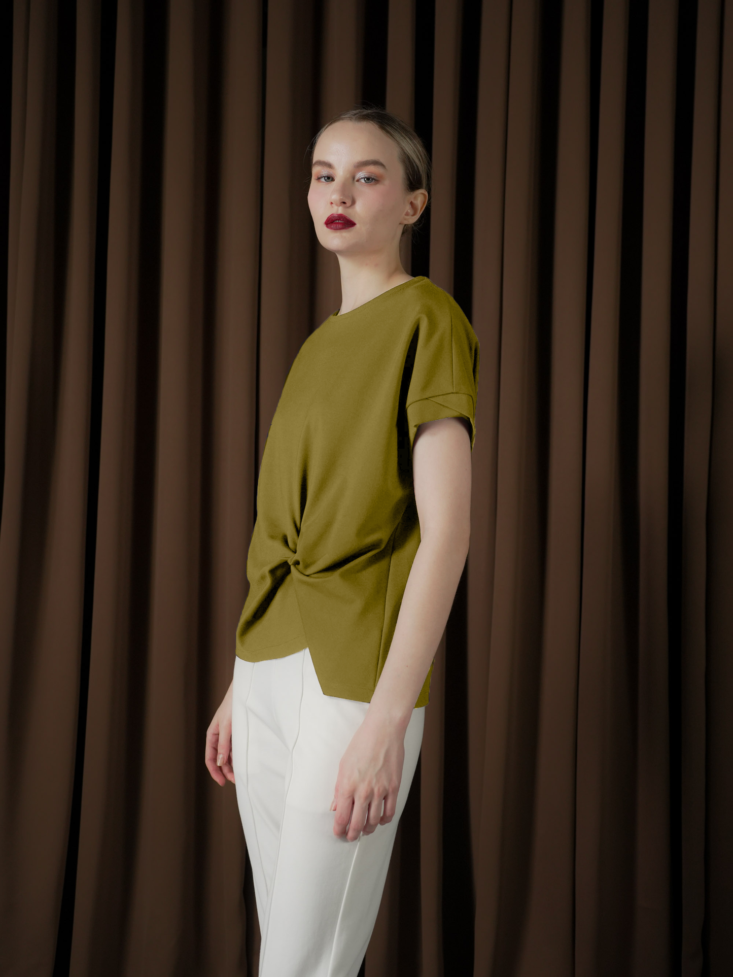 Canola Twist Detail Top