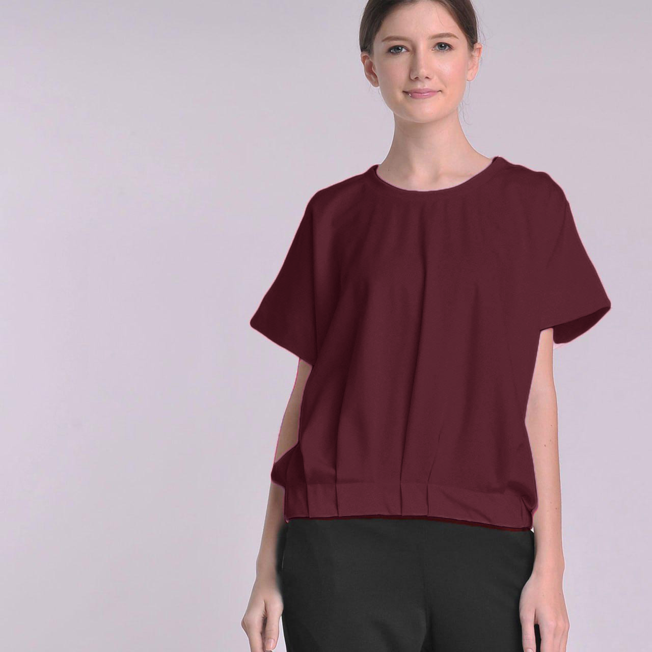 Charl Tucked Hem Top