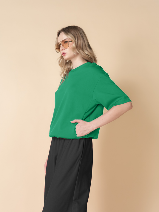 Connie Basic Tee With Slit Pocket