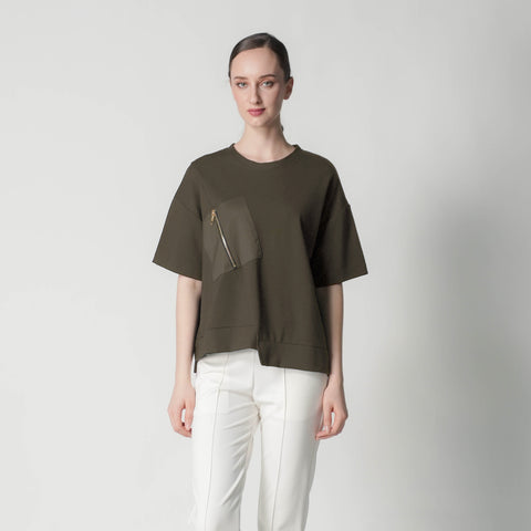 Cory Slanted Pocket Top