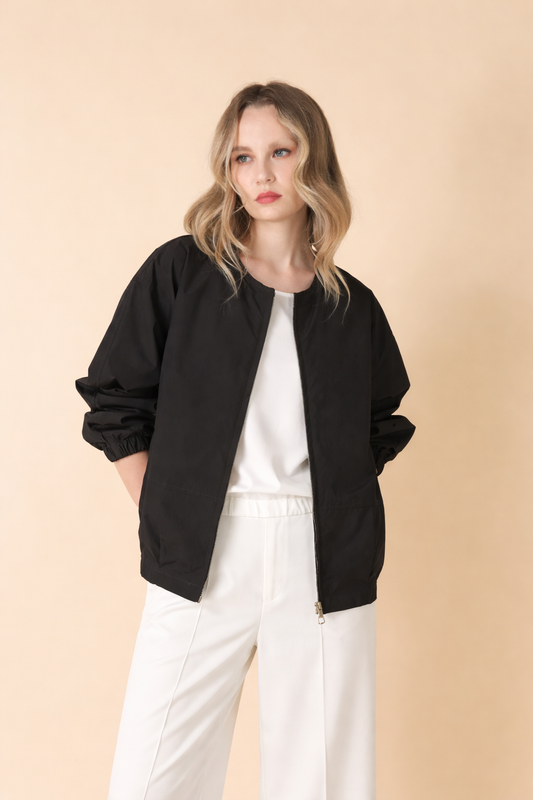 Devon Zipped Jacket Top