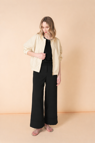 Devon Zipped Jacket Top