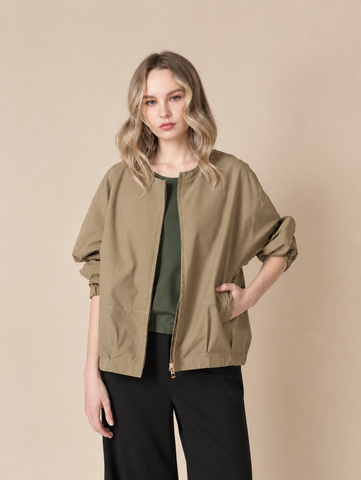 Devon Zipped Jacket Top