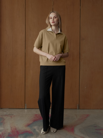 Dina Double Collar Combi Top