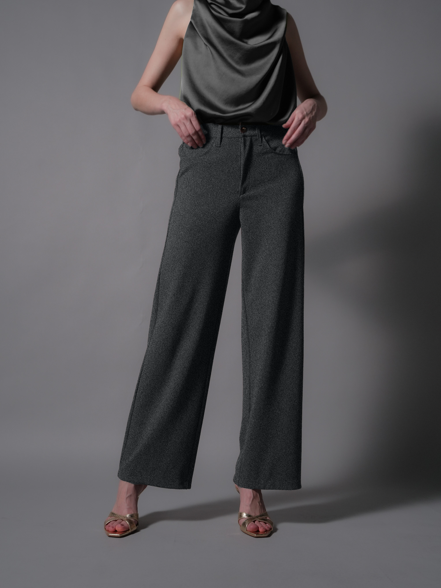 Elijah Contrast Button Pants