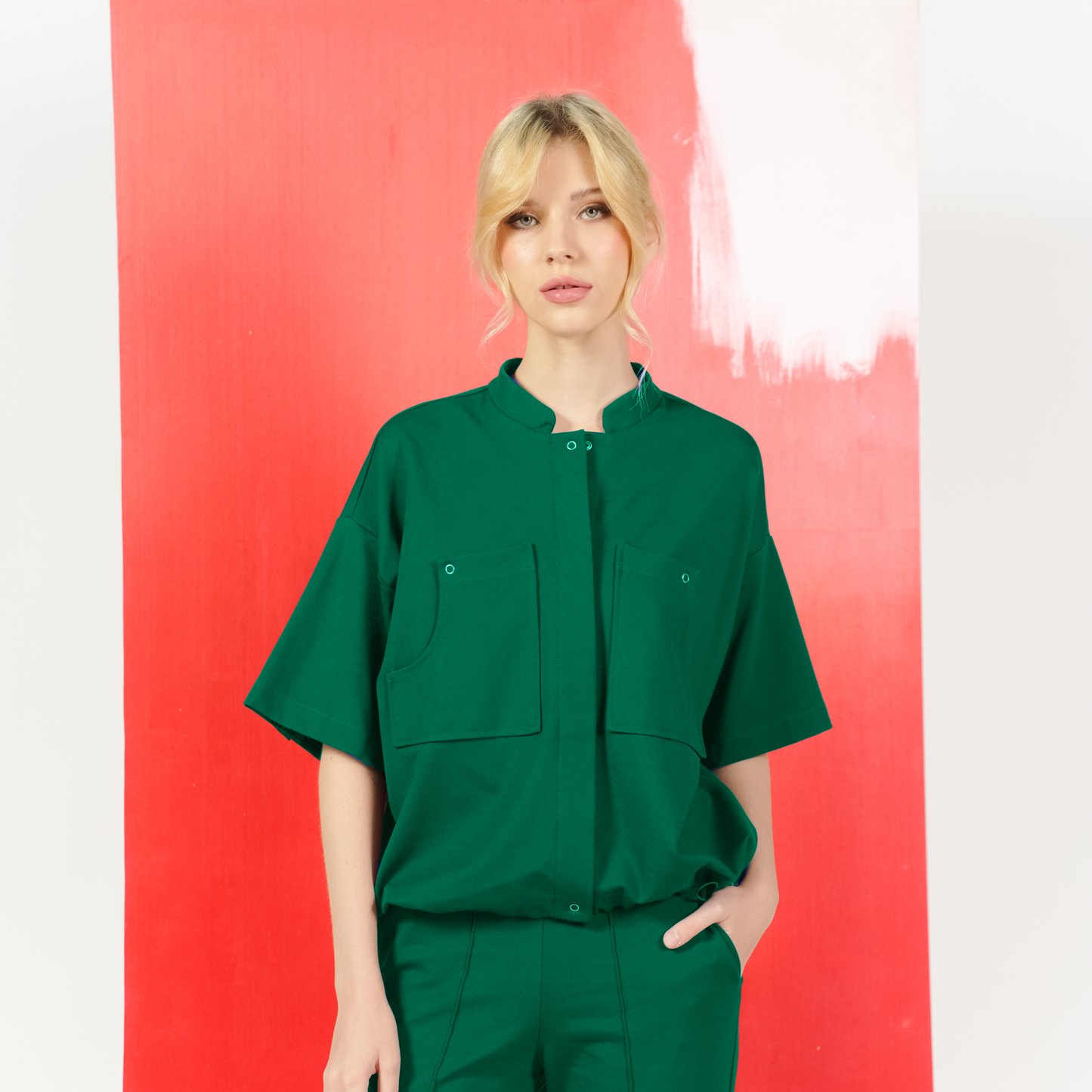 Ellie Snap Button Top