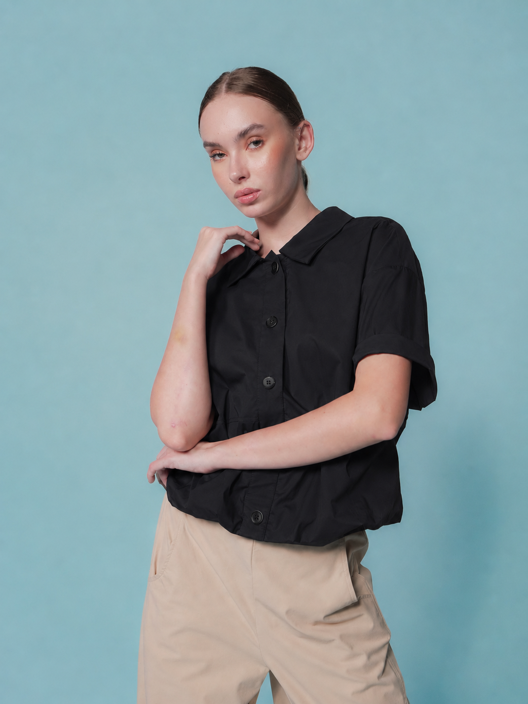 Emmy Bubble Hem Polo