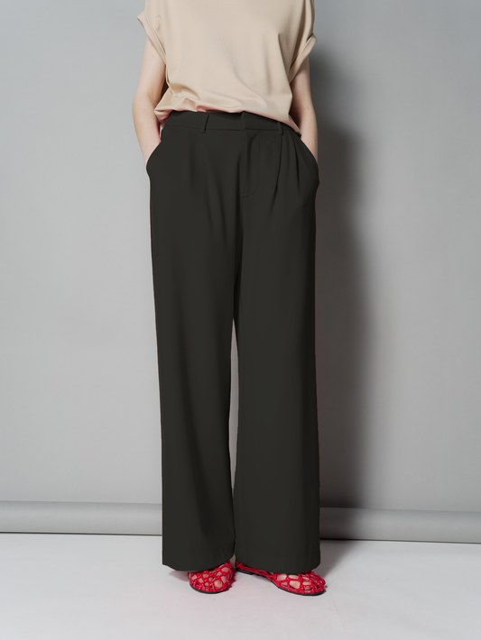 Enrico Pleated Wide Pants