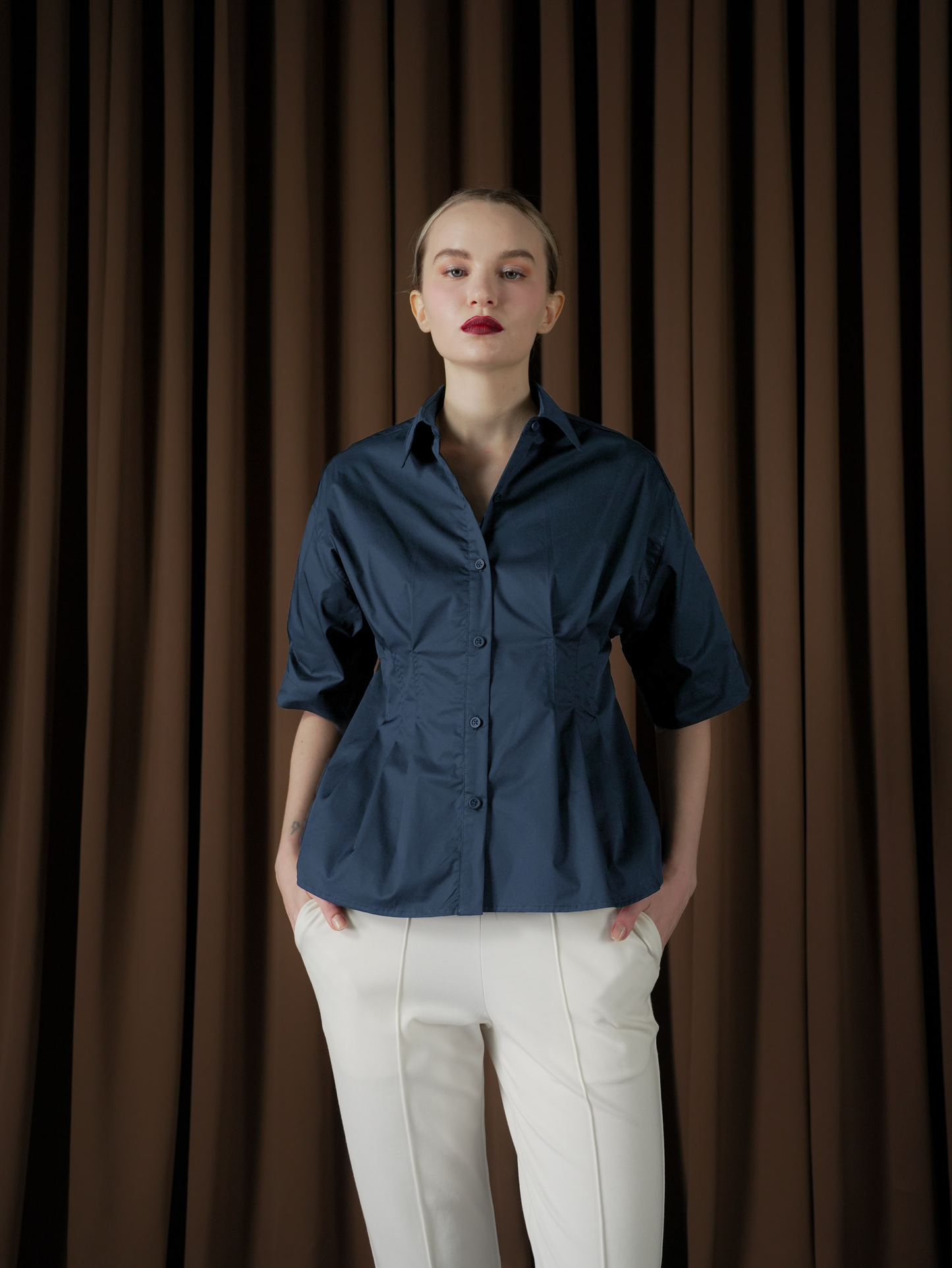 Erich Pleated Waist Top