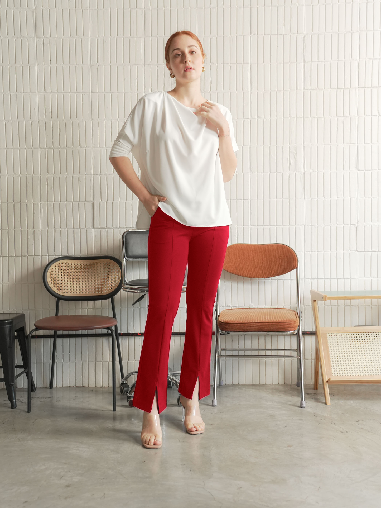 Gelo Slit Flared Pants