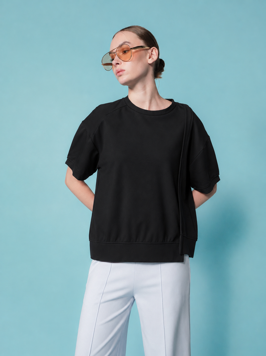 Greta Pleated Sleeves Top