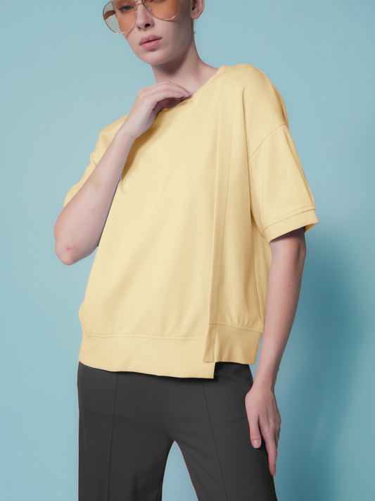 Greta Pleated Sleeves Top