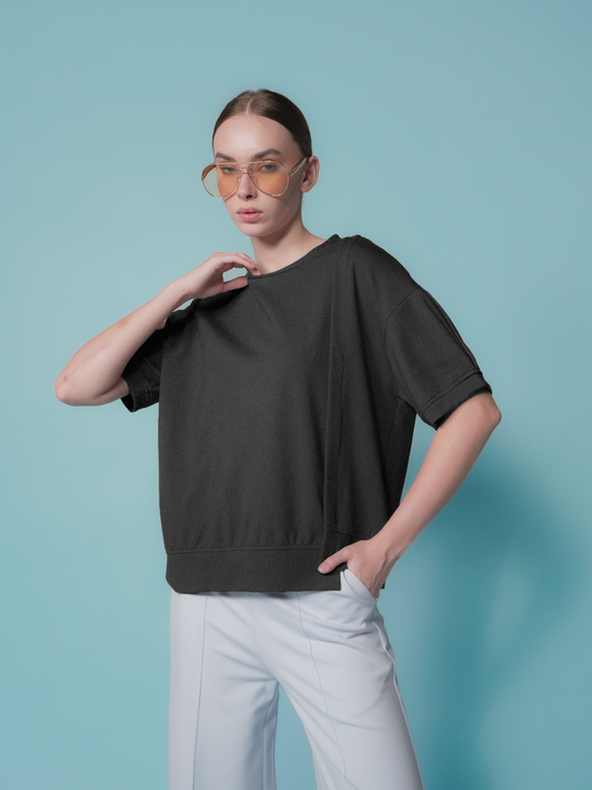 Greta Pleated Sleeves Top